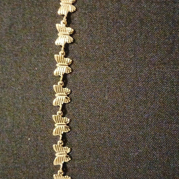 Gold Butterfly Chain Bracelet - Picture 3 of 4